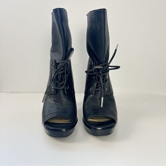 Michael Kors leather St. Marks peep toe booties - Picture 2 of 15